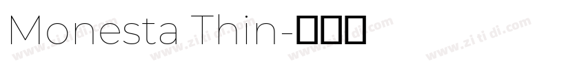 Monesta Thin字体转换